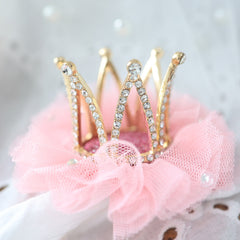 Kids Mesh Head Flower Crown Hair Clip Hair Accessories