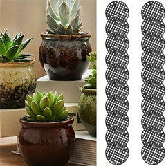 20pcs Flowerpot Mesh Pad Hole Mesh Mats Bonsai Basin Bottom Gasket