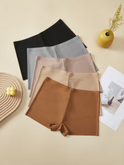 5pcs Seamless Low Waist Boyshorts Panties Women's Lingerie