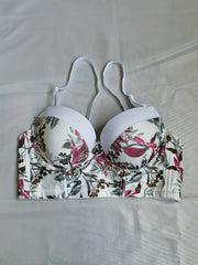 Floral Push Up Bra Breathable Intimates Women's Lingerie