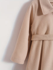 Girls' Bow Front Collar Jacket Coat For Fall Winter