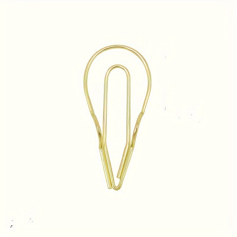 5pcs Metal Pen Clip Multifunctional Paper Clip Stationery Tool