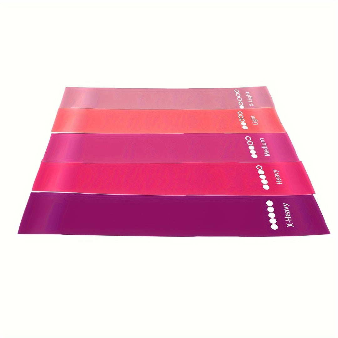 5pcs Yoga Resistance Tension Bands for Fitness Stretching Body Shaping