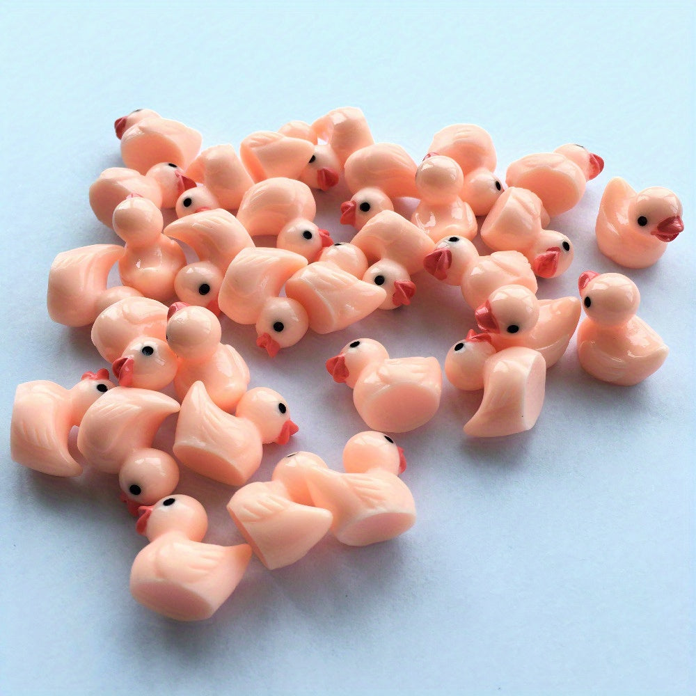 Set of 10 Duck Figurines for Outdoor Garden Decoration