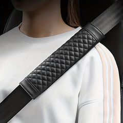 Car Seat Belt Shoulder Protector Faux Leather Cover