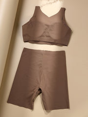 Seamless Lingerie Set Bra & High Waist Shorts Women's Underwear