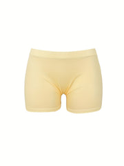 Letter Print Skinny Yoga Shorts for Women