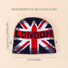 British Beige Flag Cotton Hat Adjustable Cuff Men Women