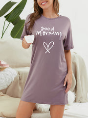 Soft & Comfy Short Sleeve Lounge Dress for Women