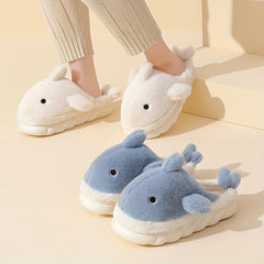 Men's Shark House Slippers Cozy Winter Shoes
