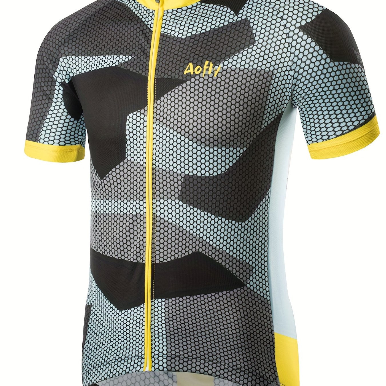 Men's Camo Cycling Jersey Quick Dry Breathable Moisture Wicking Shirt