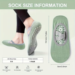 Women's Non Slip Yoga Socks Cross Strap Sports Socks with Extra Grips