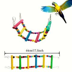 15pcs Bird Chewing Hanging Toys Multicolored Swing Perch Stand Parrot