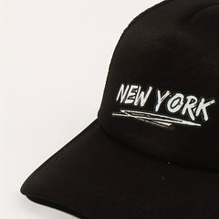 YORK Printed Trucker Hat Baseball Cap Adjustable Mesh Sunshade Dad Hat