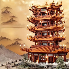 Yellow Crane Tower Building Blocks Set - Ancient Chinese Architecture Model