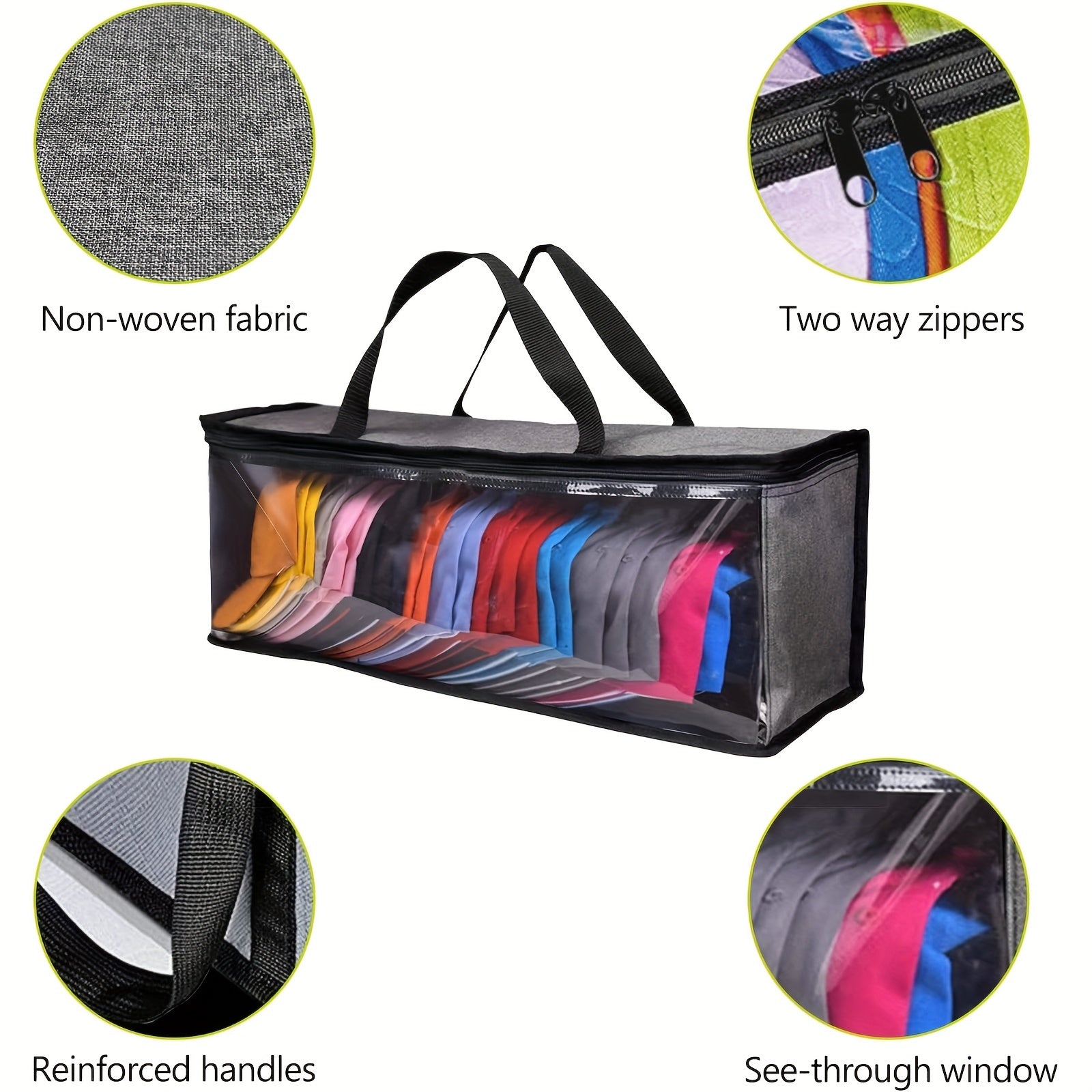 2pcs Cap Storage Baseball Cap Storage Bag With Handles Large Capacity