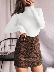 Sexy Long Sleeve High Neck Bodysuit