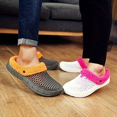 Women's Winter Clogs Plush Inner Comfort Slippers Indoor Outdoor Garden Slippers