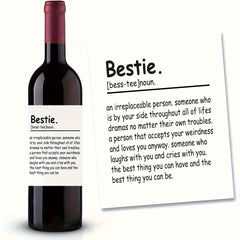 5pcs Funny Happy Birthday Wine Labels for Friends - Men and Women