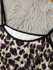 Leopard Print Satin Cami Nightdress