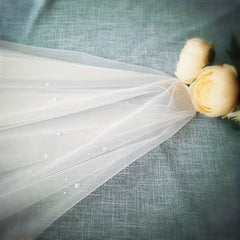 Double Layer Veil With Comb Bridal Veil Wedding Headdress Accessories