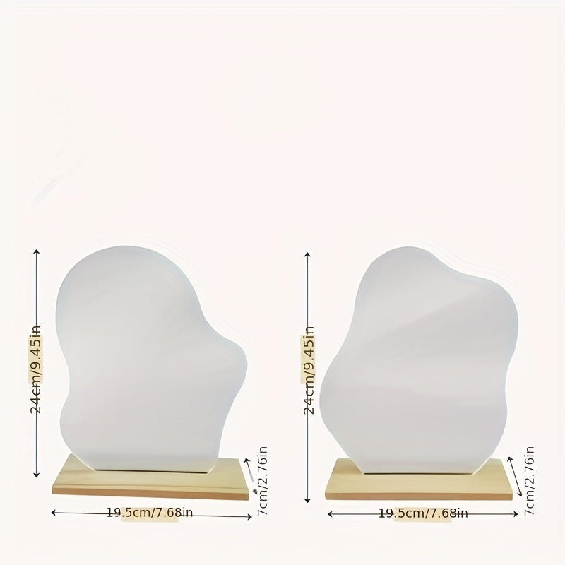 Cloud Shape Irregular Mirror Acrylic Vanity Mirror Frameless Wavy Mirrors