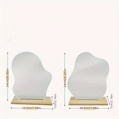 Cloud Shape Irregular Mirror Acrylic Vanity Mirror Frameless Wavy Mirrors