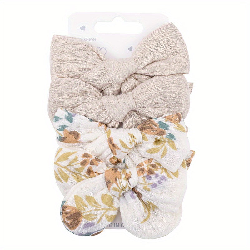 4pcs Bow Hair Clip Cute Headwear for Girls