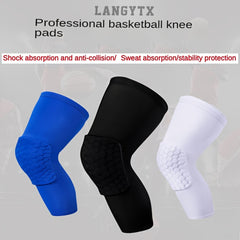 Basketball Knee Pads & Arm Sleeves Set Honeycomb Foam Compression Support