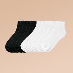 10 Pairs Ankle & Quarter Length Socks Women's Stockings & Hosiery