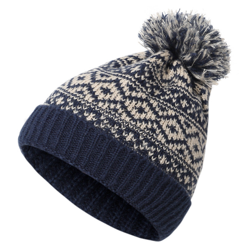 Autumn Winter Brimless Riding Thickened Wool Knitted Cap