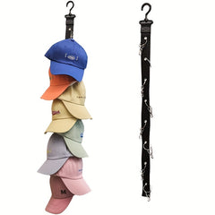 Baseball Cap Storage Box Eight Clips Holds 16 Hats Hat Rack