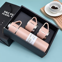 17oz Stainless Steel Vacuum Mug with 3 Cup Lids