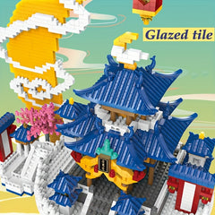 Architecture Palace Chinese Building Blocks Educational Model Set