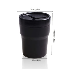 Car Trash Can With Lid Mini Auto Garbage Can Leakproof Vehicle Trash Bin