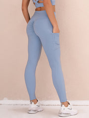 Pocket Skinny Leggings High Waist Lifting Leggings Women's Clothing