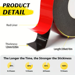 Zoylofg Double Sided Tape Heavy Duty Waterproof & Strong Double Stick Tape