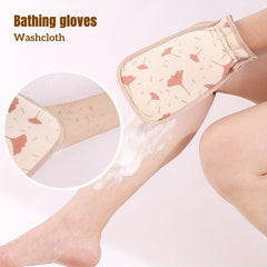 2-in-1 Bath Gloves Dead Skin Remover & Body Scrubber for Exfoliating Skin