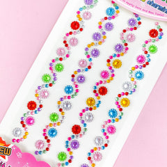 3D Diamond Stickers Acrylic Butterfly Crown Flowers DIY Crafts