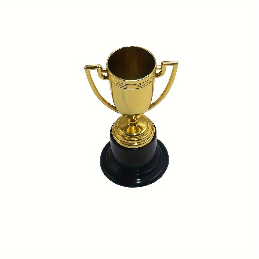 1pc Golden Mini Trophy Sports Honor Trophy for Party Props Rewards Prize Decorat
