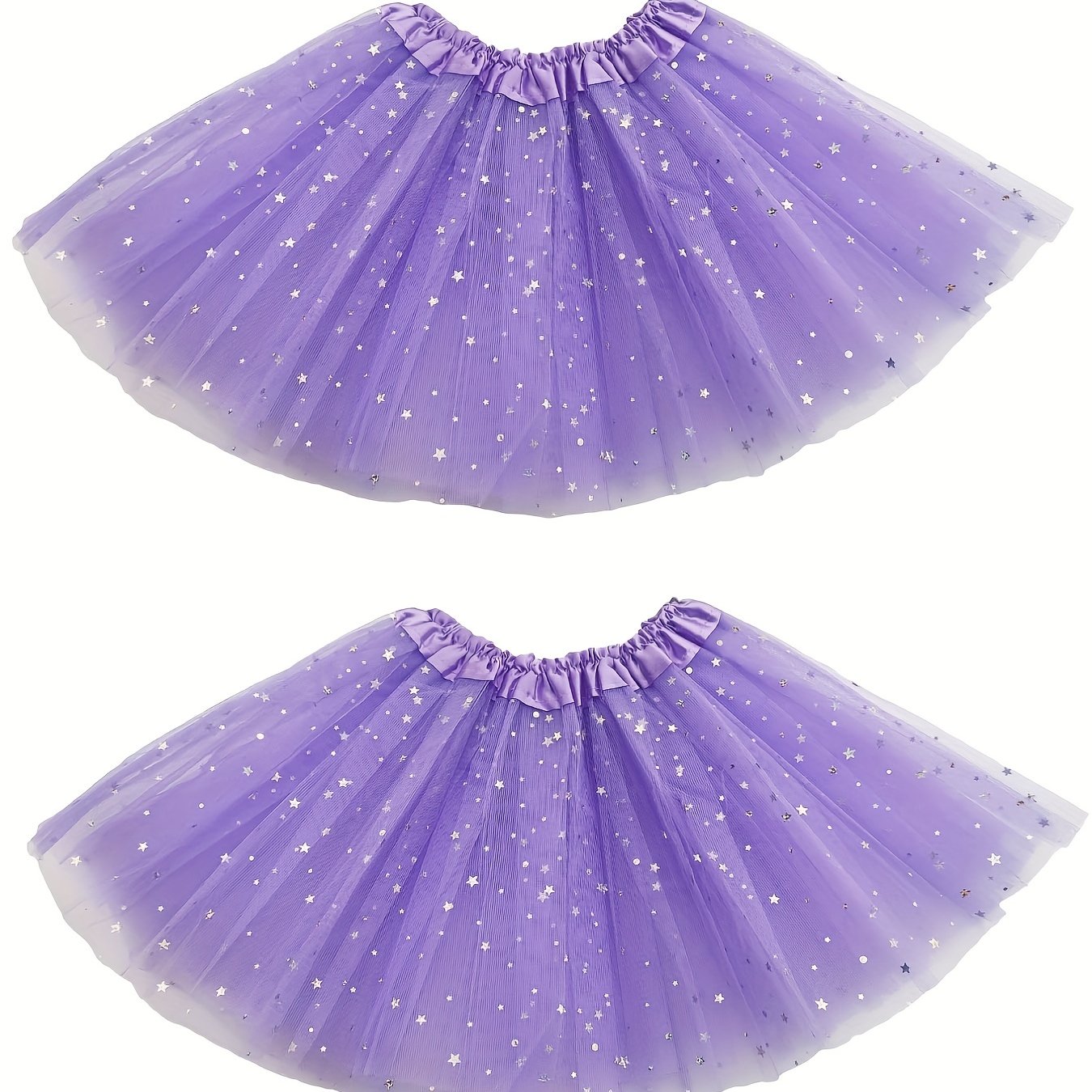 Toddler Girls Sequin Stars Tutu Skirt For Party Ballet Dance Princess Costume