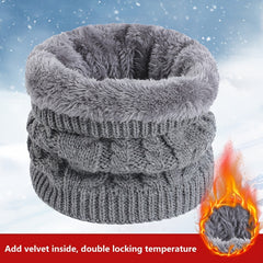 Men's Solid Neck Cover Warm Winter