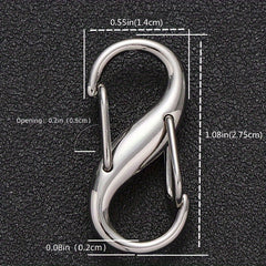S-Shaped Spring Buckle Mountaineering Buckle for DIY Bag Accessory