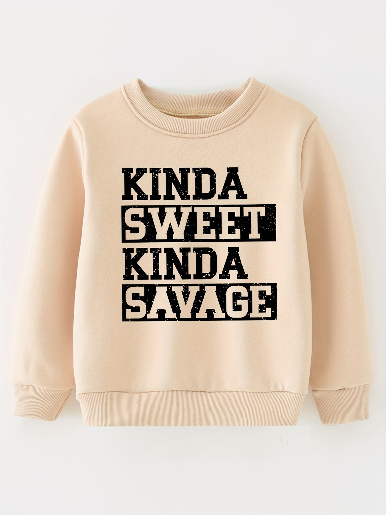 Baby Boys Letter Graphic Pullover Sweatshirt Top
