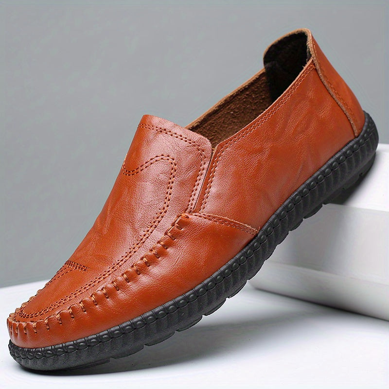 Men's Comfy Stitch Detail Loafers Slip On Shoes Spring Summer