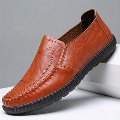 Men's Comfy Stitch Detail Loafers Slip On Shoes Spring Summer