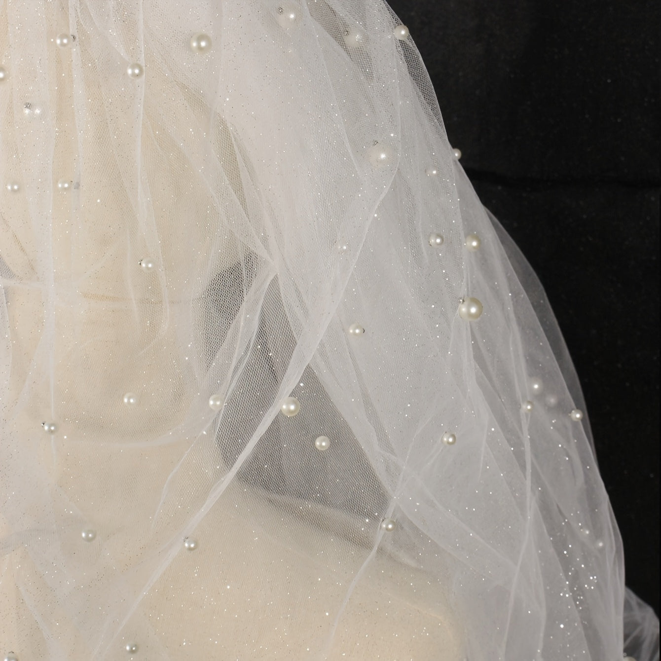 Classic Pearl Bridal Veil Vintage Style Hand Wash Wedding Accessory for Brides
