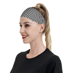 Signature Check Plaid Breathable Headband for Sport & Casual Outfits