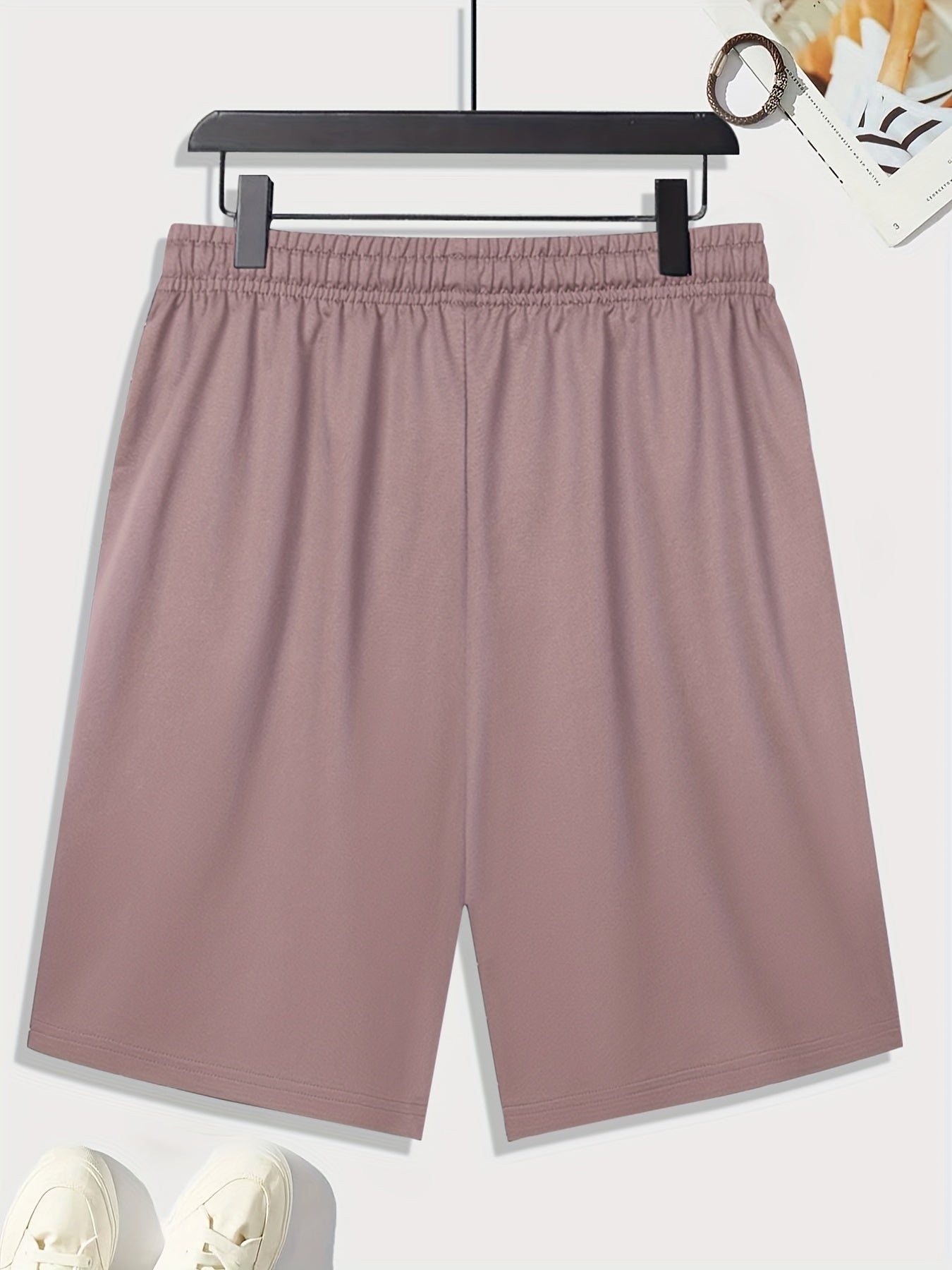 Skull Element Graphic Print Men's Drawstring Stretchy Short Pants