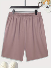 Skull Element Graphic Print Men's Drawstring Stretchy Short Pants